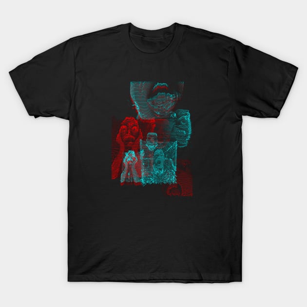 Digital Glitch Art Cursed Internet Image Design #5 T-Shirt by MrBenny